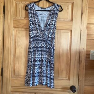 Faux wrap dress